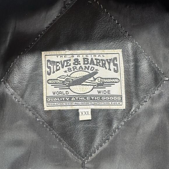 Vintage Steve And Barry’s Canada Hockey Leather Jacket Embroidered Size XXL - Picture 7 of 10